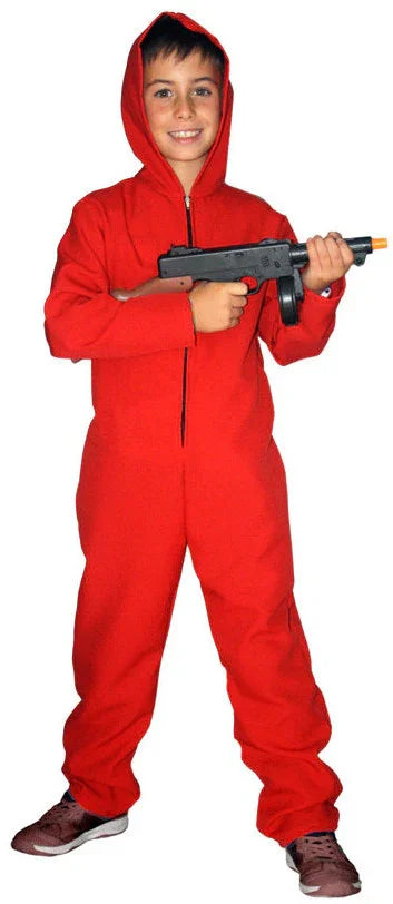 Disfraz de Mono Rojo con Capucha para Niño Cine y TV Fycar